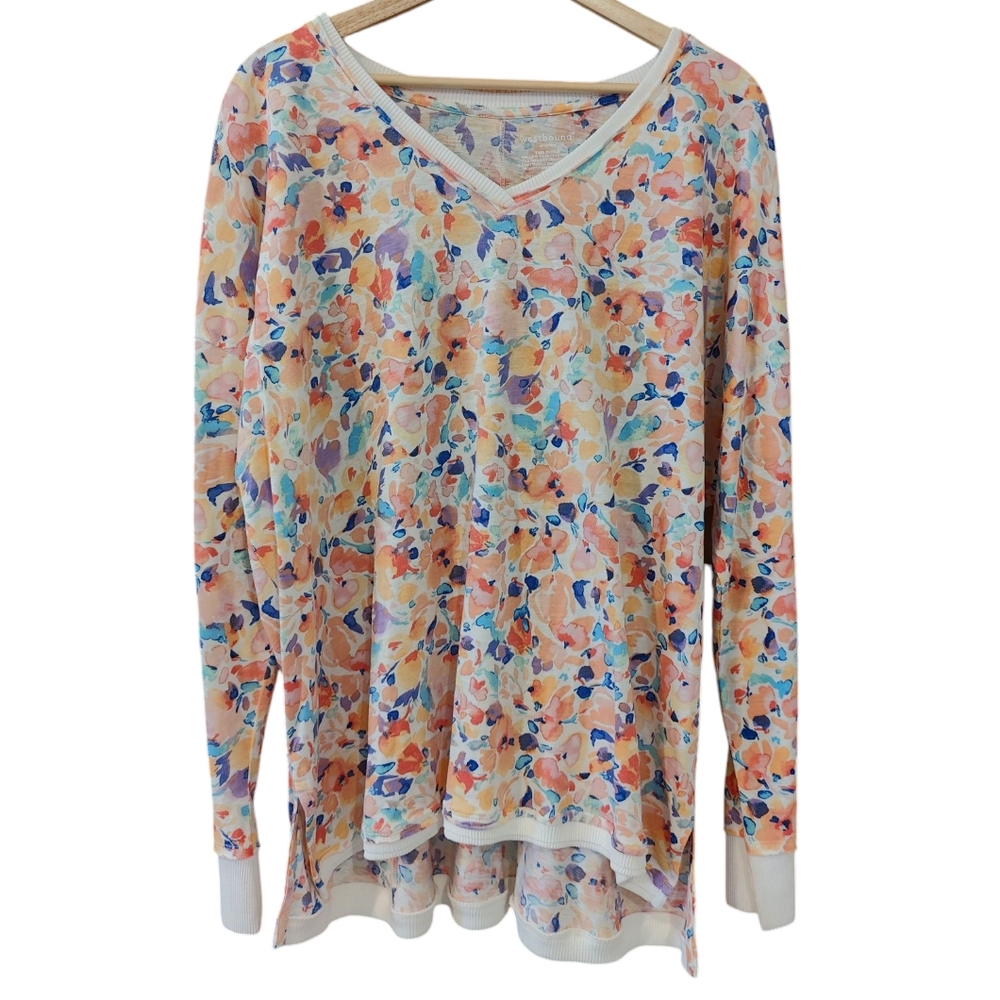 WESTBOUND Spring Floral Lightweight Long Sleeve T-shirt